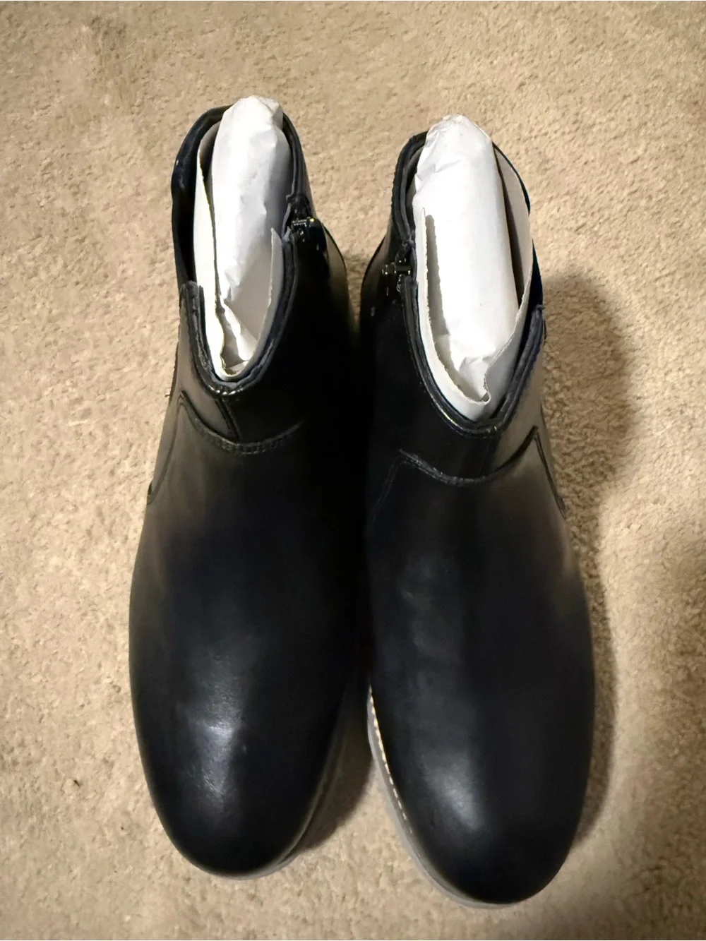 Johnston & Murphy Boys’ Black Leather Chelsea Boots NIB - Picture 2 of 6